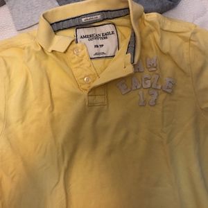 American Eagle Yellow Polo (XS)